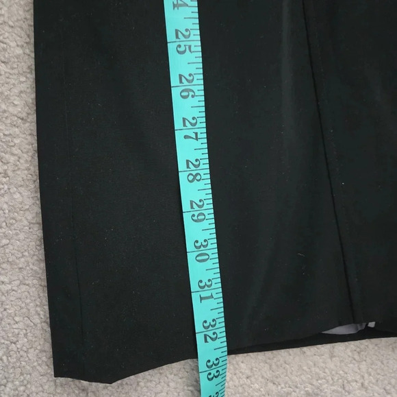 ANNE KLEIN midweight black trench with ribbed sweater collar and cuffs. Size M - Picture 16 of 16